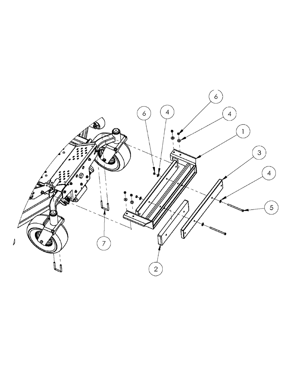 Weight System Diagram and Parts List for 59A30001 150 Cub Cadet Lawn Tractor